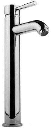 Floor Mounted Tub Filler with Metal Knob Handles in Polished Chrome