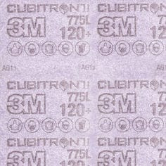 3M™ Cubitron™ II Hookit™ Film Sheet 775L, 120+ 3MIL, 3 in x 4 in