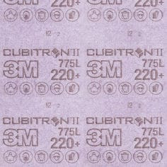 3M™ Cubitron™ II Hookit™ Film Sheet 775L, 220+ 3MIL, 3 in x 4 in