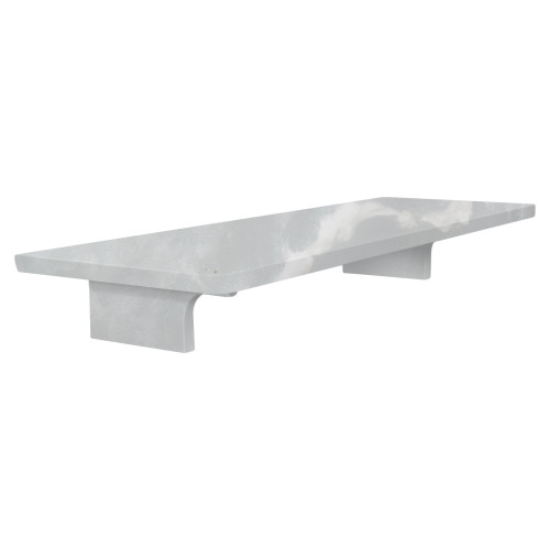 11-in x 4-in x 2-in Solid Surface Grab Bar Shelf, Lunar
