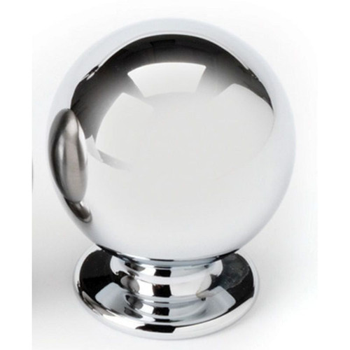 Alno A1032-PC Knob Transitional 1-in in Polished Chrome