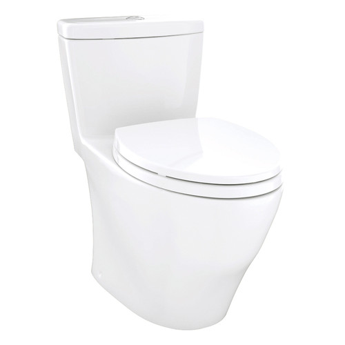 1.6 GPF One Piece Elongated Toilet - Seat Included in Cotton