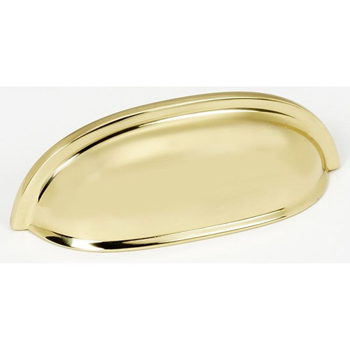 A1262-PB Cup Pull Modern in Polished Brass A1262-PB Cup Pull Modern in Polished Brass