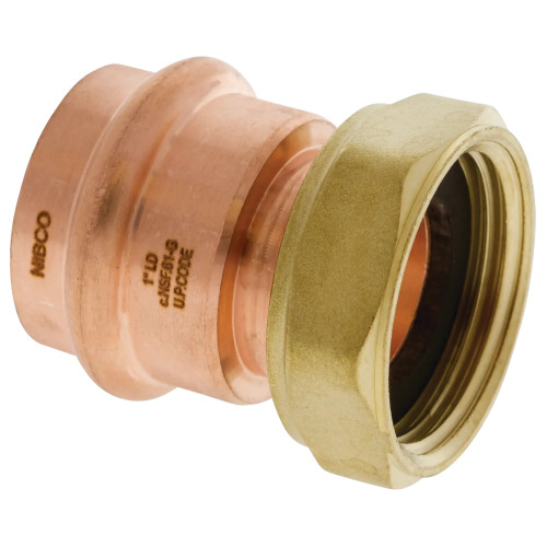 PC634 1 in. x 1 1/4 Tailpiece P x F BSP - Wrot Copper