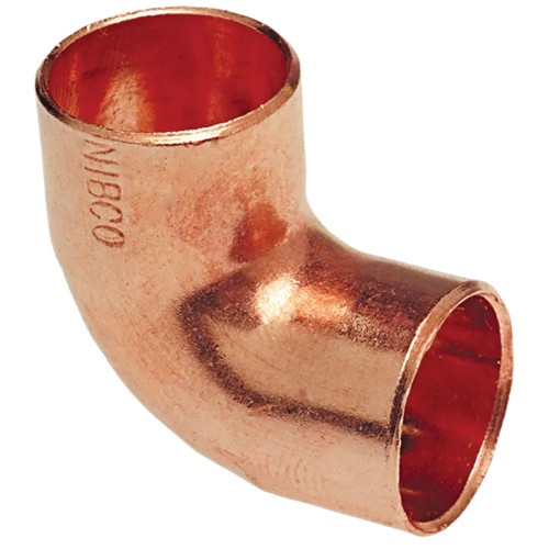 607 5/8 in. x 3/8 in. 90° Elbow Close Rough C x C - Wrot (Order in Multiples of 50)
