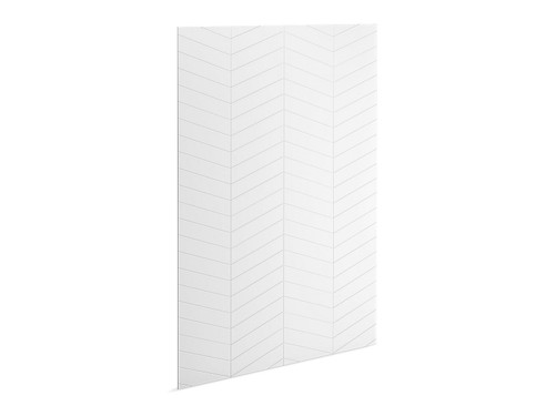 96" x 60" shower back wall with chevron design