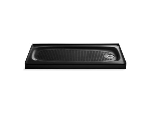 60" x 30" alcove shower base, right drain