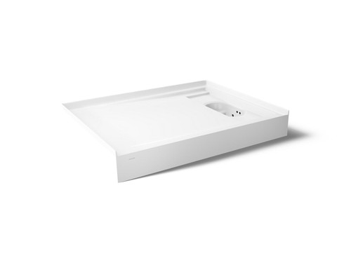 48" x 36" alcove shower base, right drain
