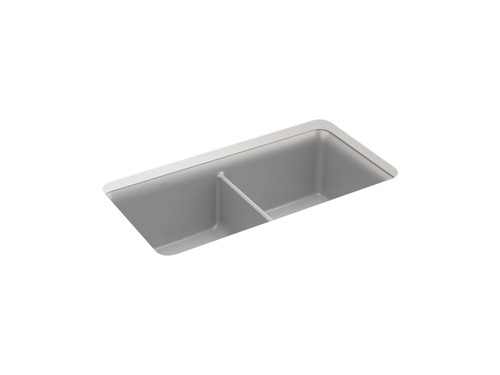 33-1/2" undermount double-bowl kitchen sink