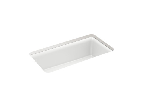 33-1/2" undermount single-bowl kitchen sink