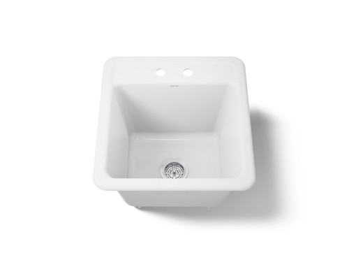 21" top-/undermount single-bowl utility sink