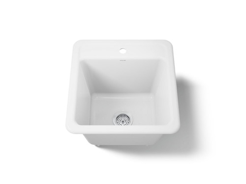 21" top-/undermount single-bowl utility sink