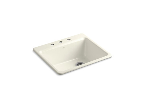25" top-mount single-bowl kitchen sink