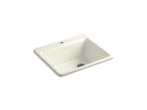 25" top-mount single-bowl kitchen sink