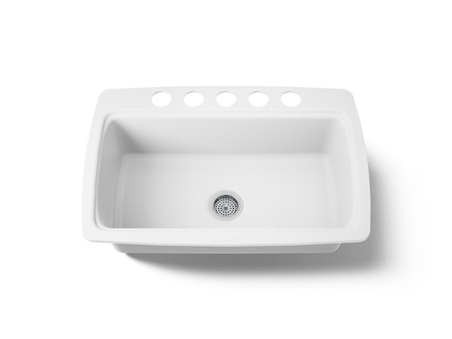 33" undermount single-bowl kitchen sink