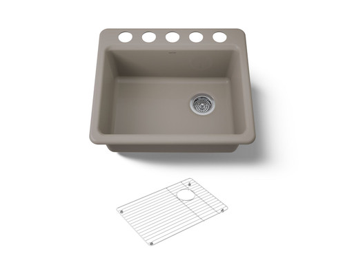 25" undermount single-bowl kitchen sink
