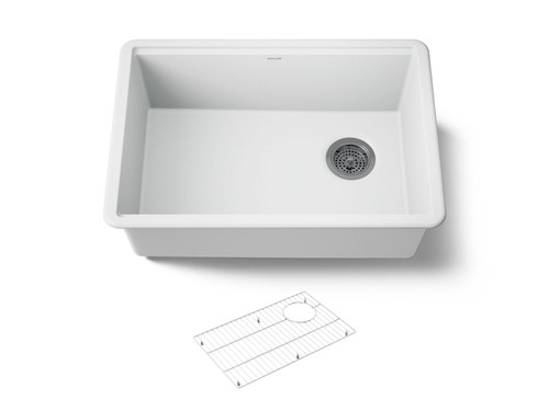 26-1/2" undermount single-bowl kitchen sink