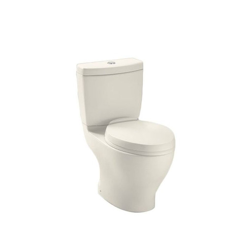 Two Piece Elongated .9 GPF Comfort Height Toilet with Dual Max Flush System - Seat Not Included in Bone Two Piece Elongated .9 GPF Comfort Height Toilet with Dual Max Flush System - Seat Not Included in Bone