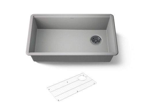 32-1/2" undermount single-bowl kitchen sink