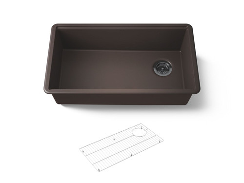 32-1/2" undermount single-bowl kitchen sink