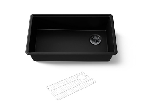 32-1/2" undermount single-bowl kitchen sink