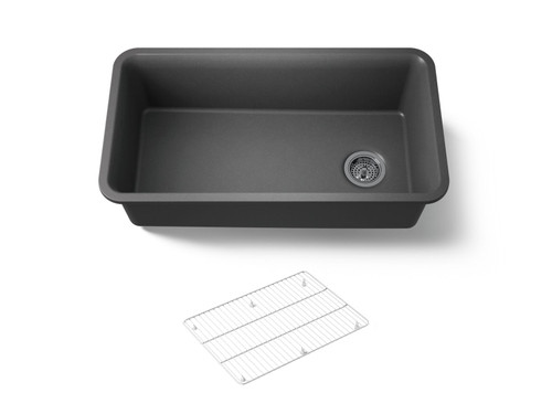 33-1/2" undermount single-bowl kitchen sink