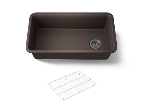 33-1/2" undermount single-bowl kitchen sink