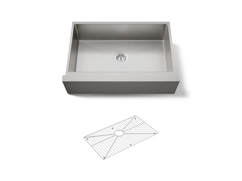 32-1/2" undermount single-bowl farmhouse kitchen sink