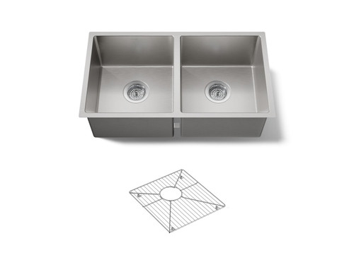 29-1/2" undermount double-bowl kitchen sink