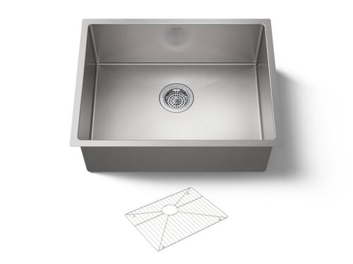 24" undermount single-bowl kitchen sink