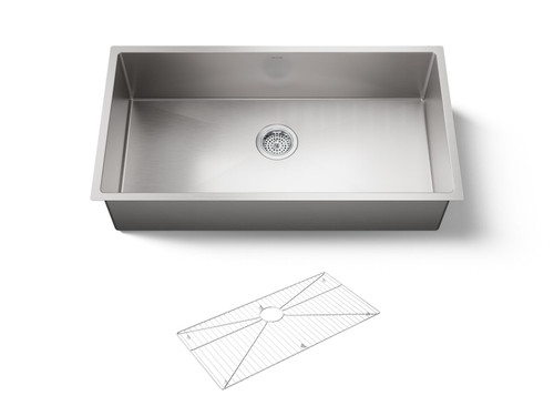 35" undermount single-bowl kitchen sink