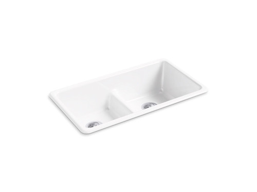 Smart Divide(R) 33" top-/undermount double-bowl kitchen sink