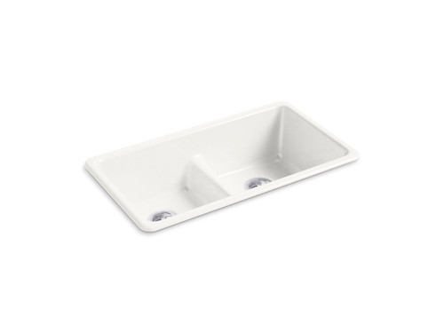 Smart Divide(R) 33" top-/undermount double-bowl kitchen sink