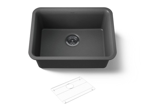 24-1/2" undermount single-bowl kitchen sink