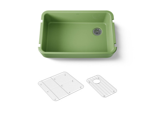34" undermount single-bowl farmhouse kitchen sink