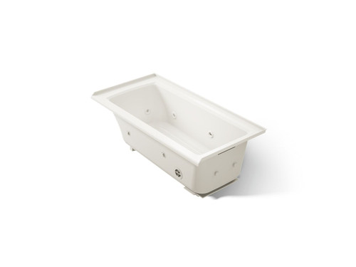 60" x 30" alcove heated whirlpool bath, right drain