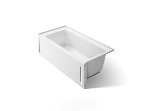 60" x 30" alcove bath with Bask(R) heated surface, right drain