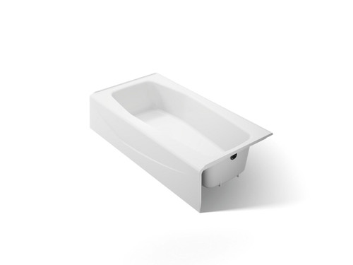 60" x 30-1/4" alcove bath, right drain