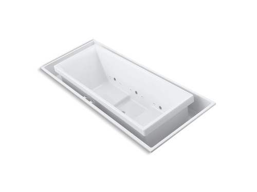 104" x 41" drop-in Effervescence bath with chromatherapy and center drain
