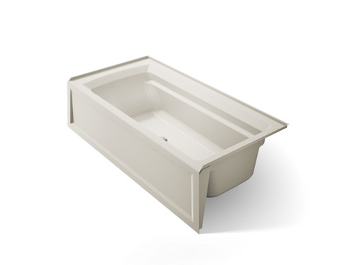 72" x 36" alcove bath with Bask(R) heated surface, alcove, right drain