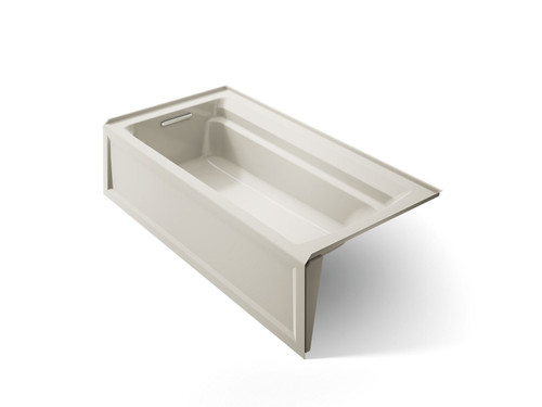 72" x 36" alcove bath, left drain