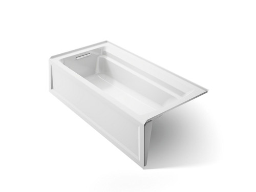 72" x 36" alcove bath, left drain