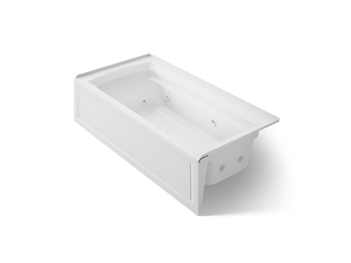 72" x 36" alcove whirlpool bath, right drain