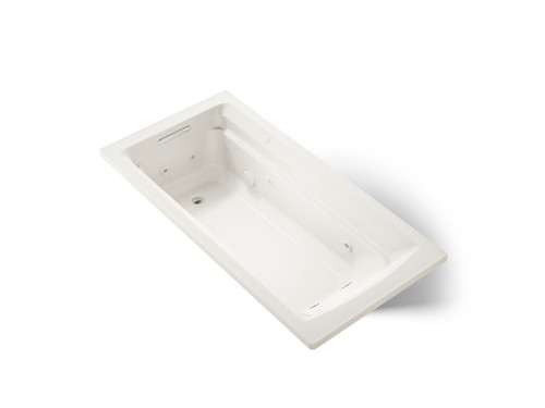72" x 36" drop-in heated whirlpool bath