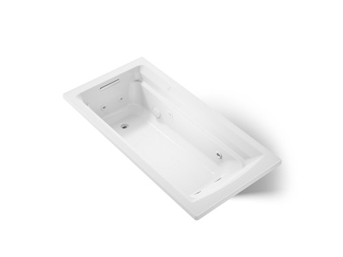 72" x 36" drop-in heated whirlpool bath