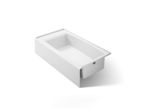 60" x 32" alcove bath with right drain