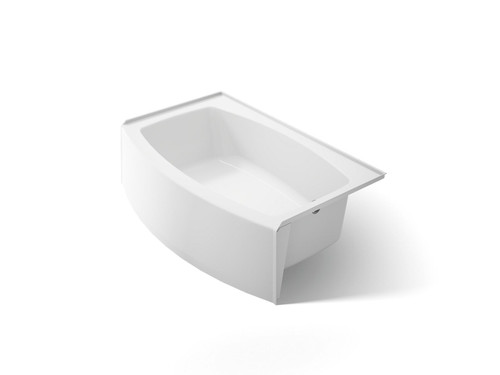 60" x 32" alcove bath, right drain