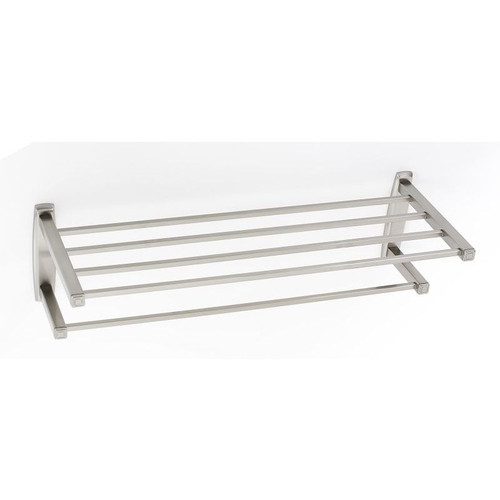 Alno Cube A6526-24-SN Modern Towel Rack in Satin Nickel Alno Cube A6526-24-SN Modern Towel Rack in Satin Nickel