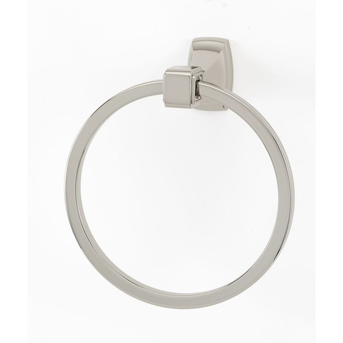 Cube A6540-SN Modern Towel Ring 6-in in Satin Nickel Cube A6540-SN Modern Towel Ring 6-in in Satin Nickel