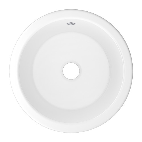Lancaster(TM) 18" Single Bowl Round Bar/Food Prep Fireclay Kitchen Sink